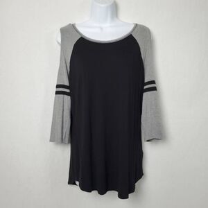 Stylish Black and Gray Women's Top